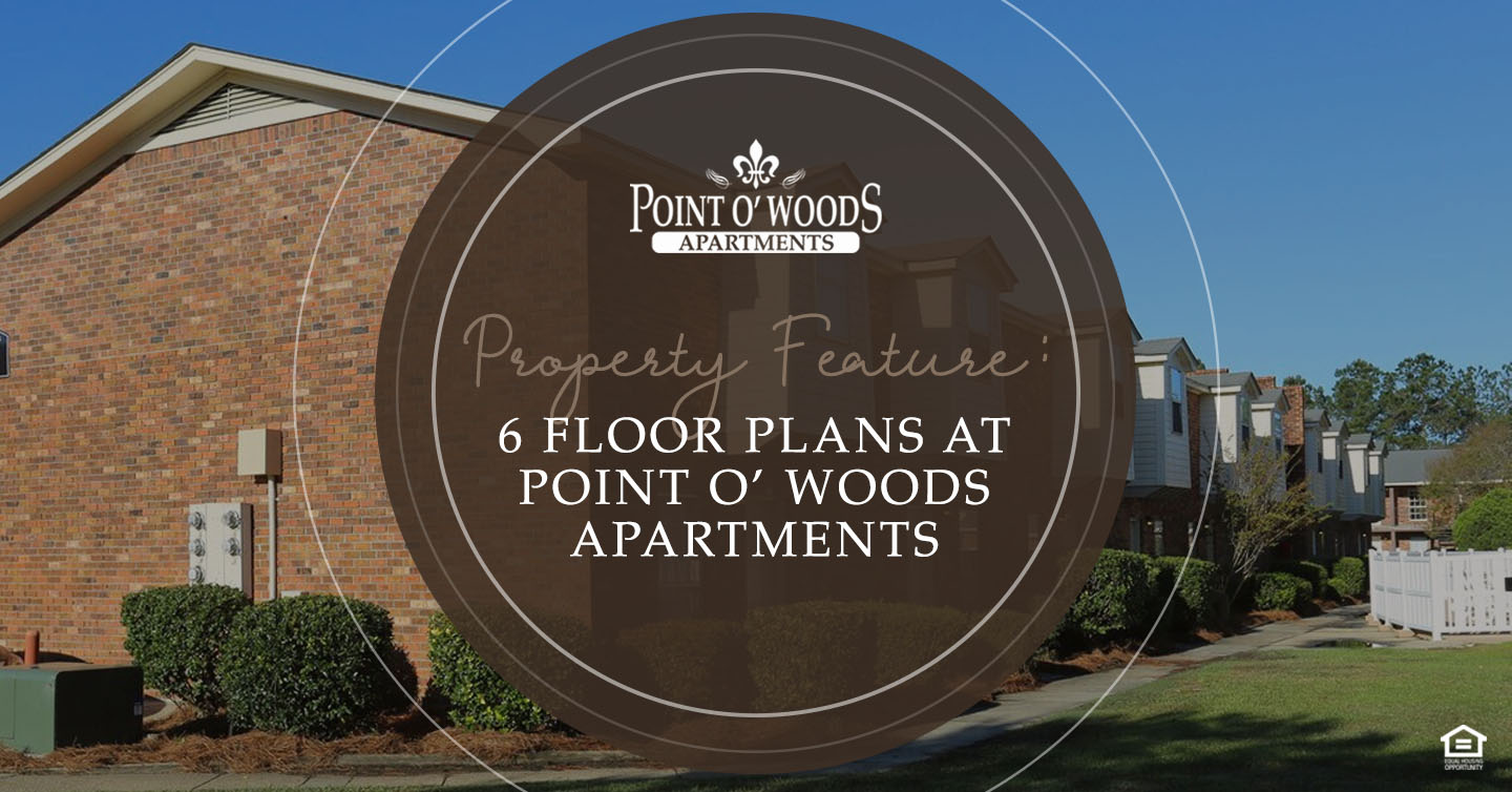 floor plans at Point O'Woods Apartments